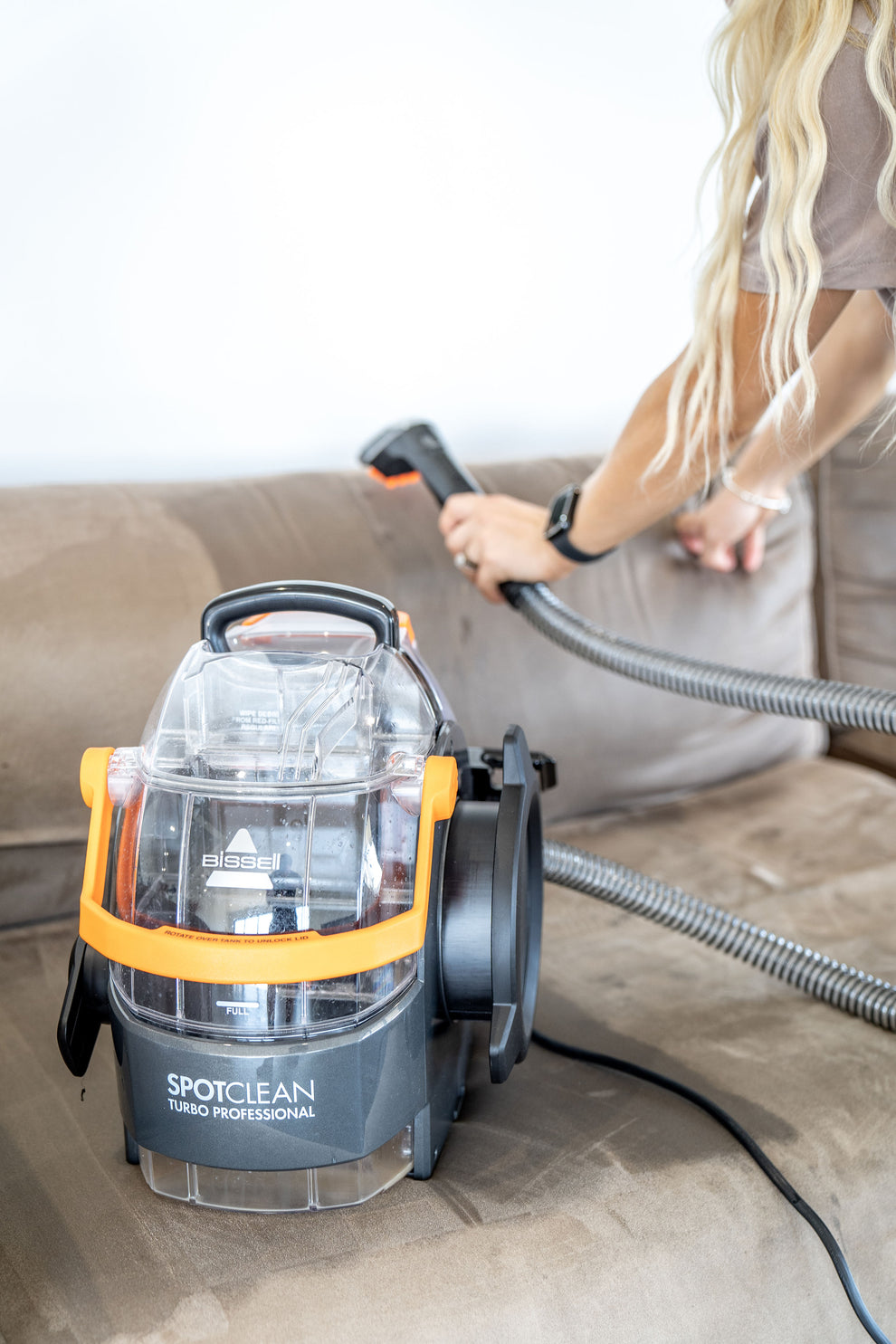 HIRE SPOTCLEAN TURBO carpet and upholstery cleaner Clean Co Hire